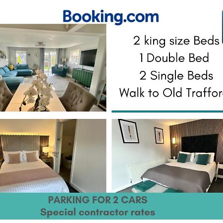 Waterside Mufc & Trafford Centre Townhouse 4 Bedroom Free Parking Manchester Exteriér fotografie