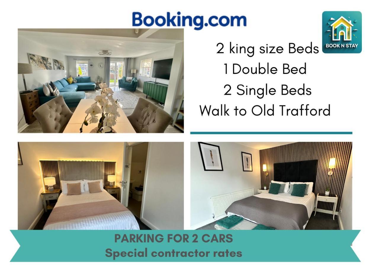 Waterside Mufc & Trafford Centre Townhouse 4 Bedroom Free Parking Manchester Exteriér fotografie